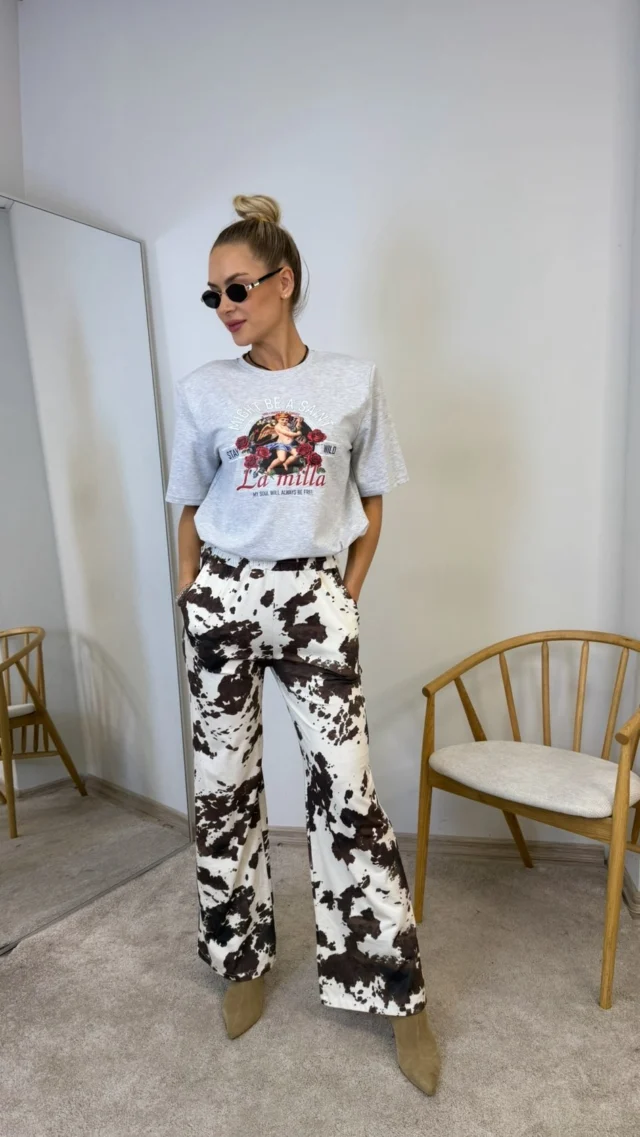madingiausias šio sezono raštas ir pačios patogiausios kelnės 🐮🤎

#drabuziai #ootdfashion #deriniai #stilius #rūbai